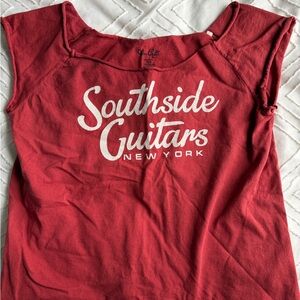 Brandy Melville Southside Guitars New York Graphic Tee